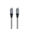 Honeywell Type C to Type C USB 3.1 Cable 1.2mtr - (Braided) - Grey