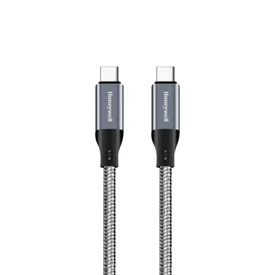 Honeywell Type C to Type C USB 3.1 Cable 1.2mtr - (Braided) - Grey