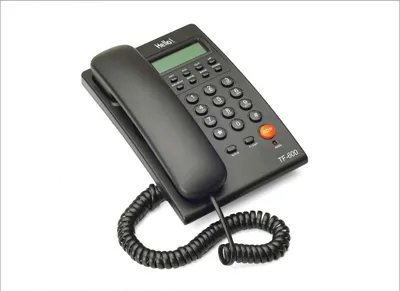 Hola TF 600 CLI Caller ID Corded Landline Phone for intercom and EPABX Desk   Wall Mountable  Black Made in India