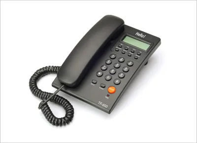 Hola TF 600 CLI Caller ID Corded Landline Phone for intercom and EPABX Desk   Wall Mountable  Black Made in India