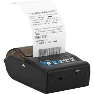 BluPrints BPMR2-BT 2 inch 58mm Bluetooth & USB Enabled Mobile Thermal Receipt Printer