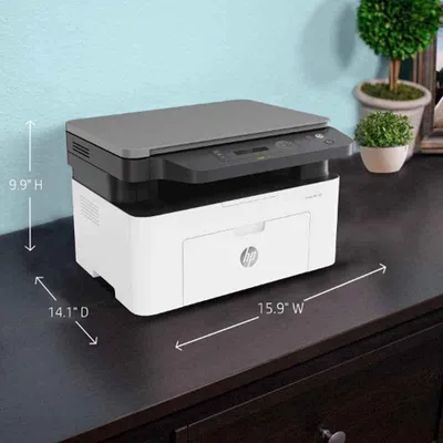 HP Laserjet 136a Monochrome Laser Printer with USB Connectivity