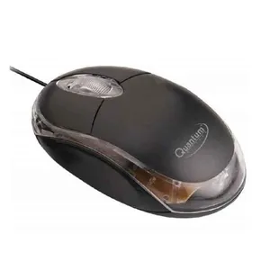 Quantum QHM222 3-Button 1000dpi Black Wired Optical Mouse ( Pack of 3)