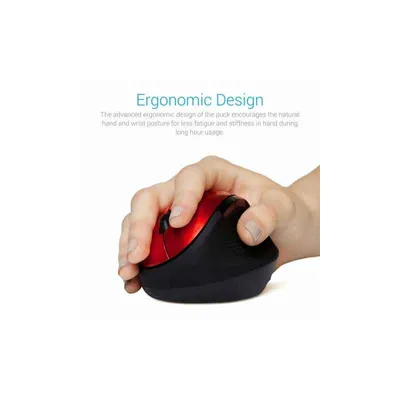 Portronics Puck Red Wireless Mouse with Optical Sensor, POR 688