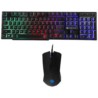 Zebronics Zeb-Fighter Black Gaming Keyboard & Mouse Combo