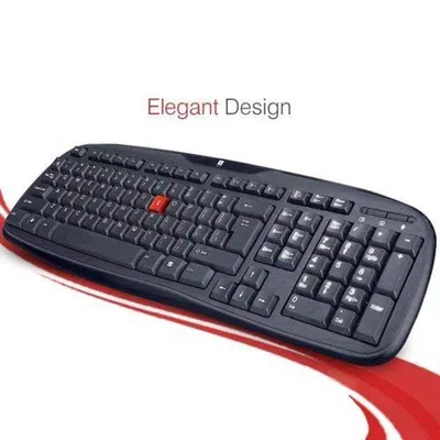 iBall Winner V2.0 Black Soft Keys Water Resistant Wired Keyboard