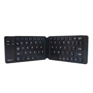 Portronics Chicklet Black Wireless Rechargeable Foldable Keyboard, POR-793A