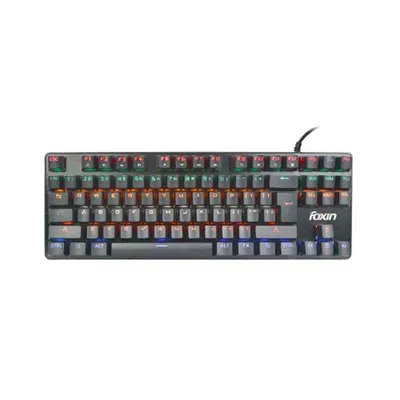 Foxin Black RGB Backlit Semi-Mechanical Gaming Keyboard, FMK 1002