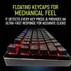 Foxin Black RGB Backlit Semi-Mechanical Gaming Keyboard, FMK 1001