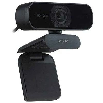 Rapoo C260 1080P Black Full HD Webcam with Noise Cancellation Mic