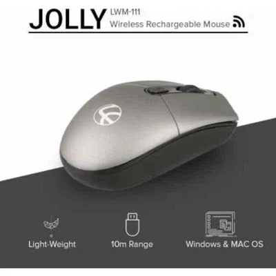 Lapcare Jolly LMW-111 Dark Grey Wireless Optical Gaming Mouse with 4 Durable Keys, LKWILD6925