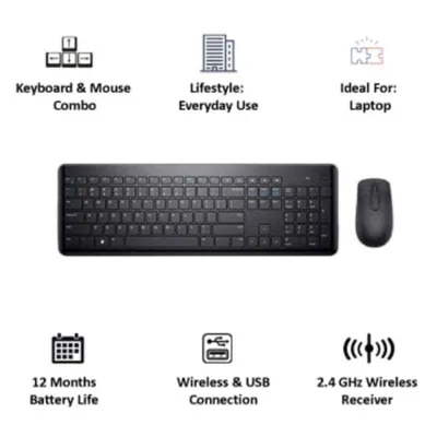 Dell KM117 Wireless Keyboard & Mouse Combo