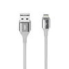 Belkin Mixit Duratek Unbreakable Kevlar 2.4A Silver Lightning to USB 2.0 Charge & Sync Cable, F8J207bt04-SLV