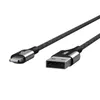 Belkin Kevlar Mixit DuraTek 2.4A Black Lightning to USB iPhone Charging Cable, F8J207bt04-BLK