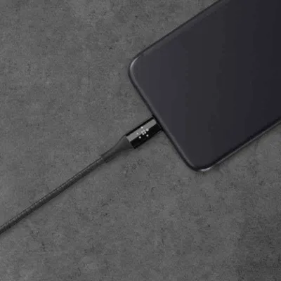 Belkin Kevlar Mixit DuraTek 2.4A Black Lightning to USB iPhone Charging Cable, F8J207bt04-BLK