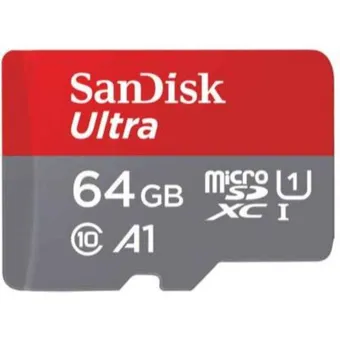 SanDisk Ultra, 64GB, 140MB/s, MicroSDHC Memory Card, SDSQUAB-064G-GN6MN