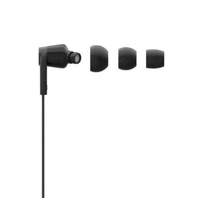 Belkin Rockstar In Ear Black Noise Isolation Earphone with Lightning Connector, G3H0001btBLK