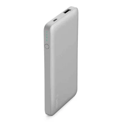 Belkin 5000mAh Silver Portable Pocket Power Bank, F7U019BTSLV