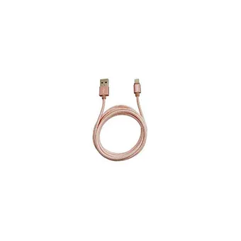 Honeywell 1.2m Rose Gold Braided Apple Lightning USB Cable