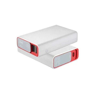 Portronics Tork 10050mAh White & Red USB Power Bank with Original LG Cells, POR 619