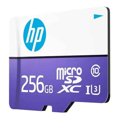 HP 256GB Purple & White Micro SD Memory Card with Adapter