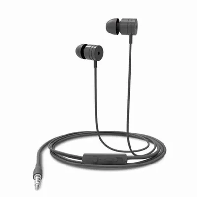 Portronics Conch 204 Grey In-Ear Stereo 3.5mm Wired Earphone with In-Built Mic, POR 767 (Pack of 5)