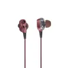 Fingers Dual Driver MusiPods W6 Burgundy Wired Earphone