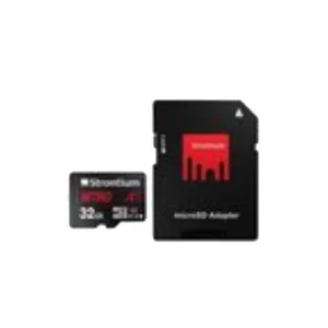 Strontium Nitro A1 UHS-I U1 32GB MicroSDXC Class 10 Black Memory Card with SD Adapter