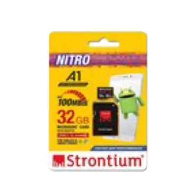 Strontium Nitro A1 UHS-I U1 32GB MicroSDXC Class 10 Black Memory Card with SD Adapter