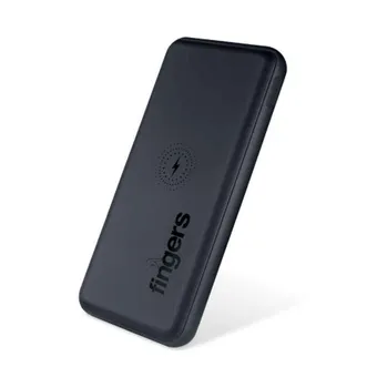 Fingers Pro Wireless PD-QC Rich Black Power Bank