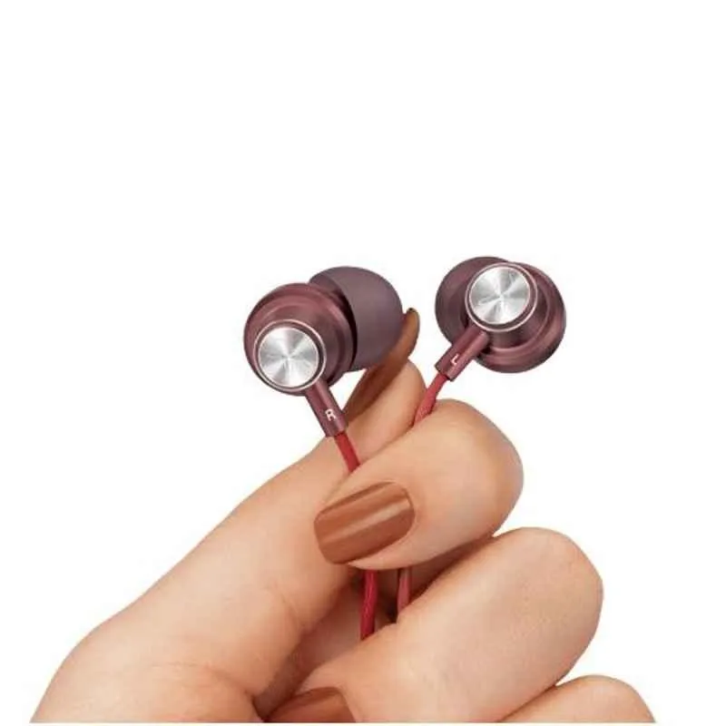 Fingers Power Soniq Burgundy In-line Wired Earphone with Mic