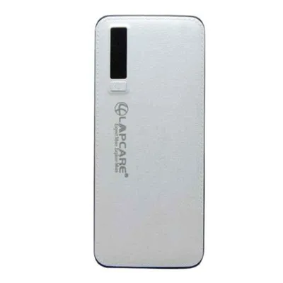 Lapcare 280g White 63x2.4cm Fast Charge Power Bank with Premium Leather grip, LOPBWH6380