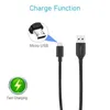 Portronics Konnect Core Mini 2.4A Black 25cm Long Micro USB Cable, POR-1000 (Pack of 20)