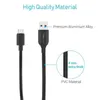 Portronics Konnect Core Mini 2.4A Black 25cm Long Micro USB Cable, POR-1000 (Pack of 20)