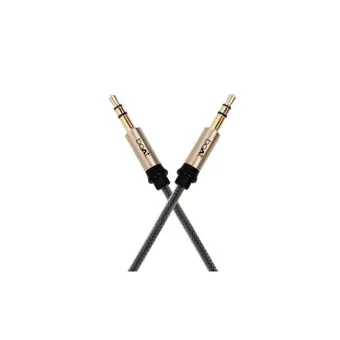boAt AUX 500-1.5 1.5m 3.5mm Male to Male Gold Nylon Braided Aux Cable