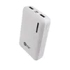 EVM 10000mAh Li-Polymer White Power Bank with LED Indicator