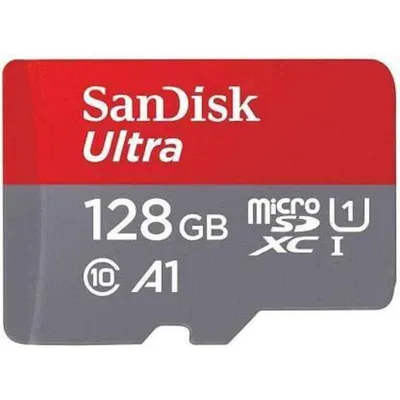 SanDisk Ultra 128GB Class 10 MicroSDXC1 Memory Card, SDSQUAR-128G-GN6MN