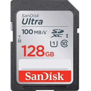 Sandisk 128GB Black SDHC, MicroSDHC Memory Card, SDSDUNR-128G-GN6IN