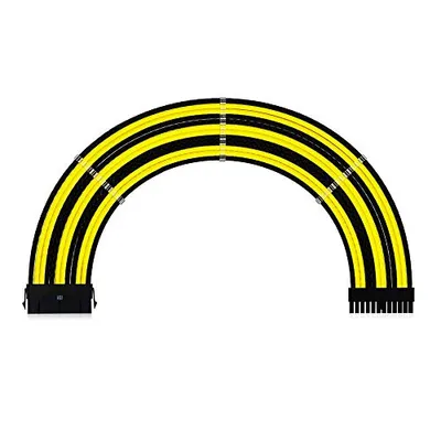 Ant Esports MODPRO Sleeve Cable Kit 30 CM Extension Cable (Yellow – Black)