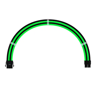 Ant Esports MODPRO Sleeve Cable Kit 30 CM Extension Cable (Green – Black)