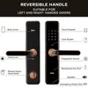 Qubo 35-60mm Aluminium Copper Polished Ultra Smart Door Lock with 5-Way Unlocking