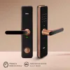 Qubo 35-60mm Aluminium Copper Polished Ultra Smart Door Lock with 5-Way Unlocking