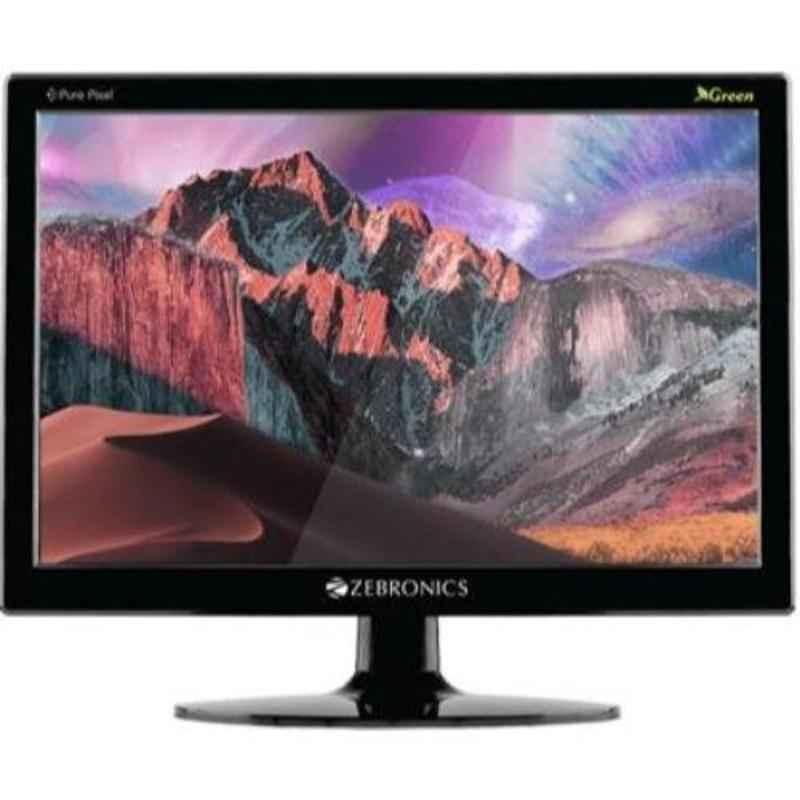 Zebronics Zebster 19 inch Black HD Backlit LED Monitor,