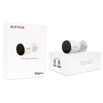 CP PLUS CP-V21 2MP Wi-Fi 1080p Full HD White Bullet Outdoor Camera