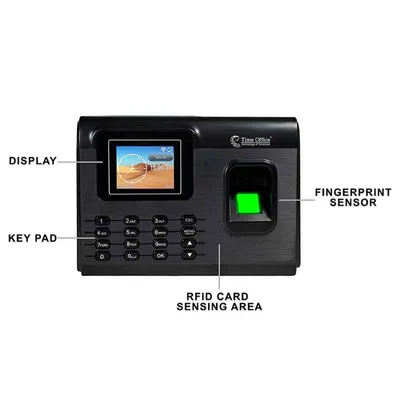 Time Office z200bw Black Fingerprint, Card, Wi-Fi & Cloud Based Attendance Device