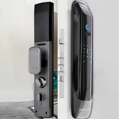 Denler DL02 Denler Smart door lock, Digital door lock, Fingerprint lock with Wi-Fi Remote Unlock App, RFID Card, PIN, Manual Key