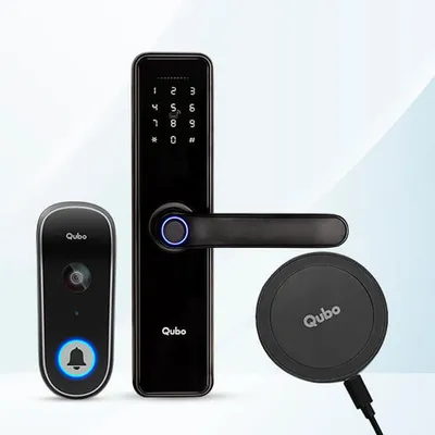 Qubo Smart Lock WiFi Gateway  | Unlock Your Door from Anywhere | Works with Existing Qubo Smart Locks