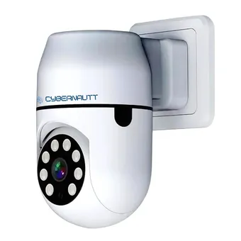 Cybernautt P2W 2MP Full HD PT Smart Indoor WiFi Camera with Two Way Audio, Auto Motion Track, Night Vision, Muti User View & SD Support upto 128GB