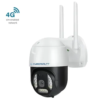 Cybernautt K3T 3MP Full HD PT 4G Sim Camera with Night Vision, IP66 Weather Proof, Motion Detect, Auto Track, 2 Way Audio & Support SD Upto 128 GB