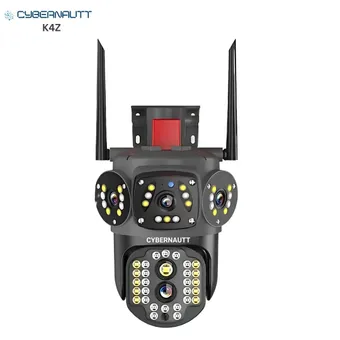 Cybernautt K4Z 4MP Dual Lens Full HD PT 4G Sim Camera with Motion Detect, Colour Night Vision, Human Detect, 2 Way Audio & Support SD Upto 128GB